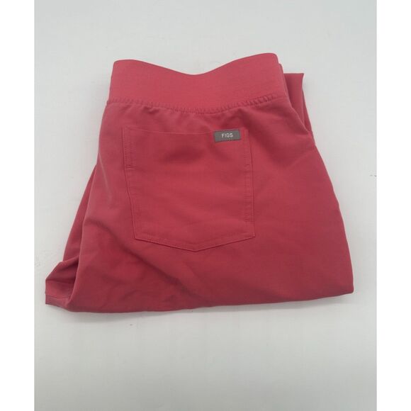 Figs Scrubs Bottoms Technical Collection Sz L Pockets & Elastic Band Orange - Picture 4 of 9